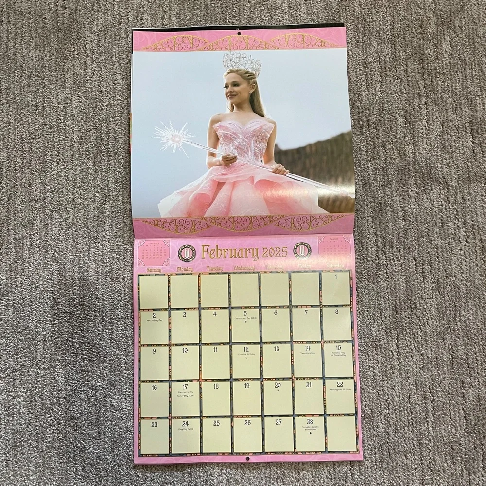 Wicked 12 Month Calendar Collectors Edition Unused No Writing Clean Pages